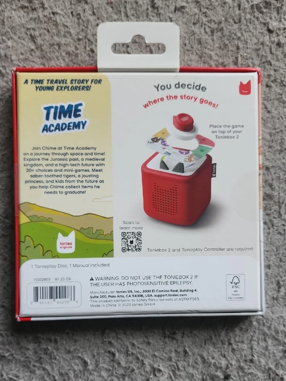Tonies Time Academy ToniePlay Game - White and Red